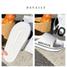Feslishoet Women Letter Slippers Beach Slides Solid Color Mens Thick Sole Indoor Bathroom Anti Slip Shoes Summer Couple Sandals