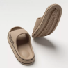 Feslishoet Women Letter Slippers Beach Slides Solid Color Mens Thick Sole Indoor Bathroom Anti Slip Shoes Summer Couple Sandals