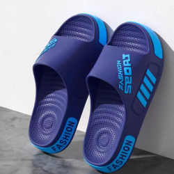 Men Slippers Summer Flat Sole Home Slippers For Women Man Open Toe Trend Slides Couple Light Beach Shoes Sandals