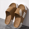 Men Slippers Summer Flat Sole Home Slippers For Women Man Open Toe Trend Slides Couple Light Beach Shoes Sandals
