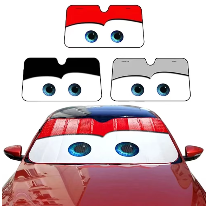 Car Solar Protection 4 Colors Eyes Heated Windshield Sunshade Car Window Windscreen Cover Sun Shade Auto Sun Visor Car-covers