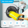1PCS Durable Shoe Washing Machine Bag for All Shoe Types-Yellow with Blue Zipper,Ideal for Sneakers and Casual Shoes