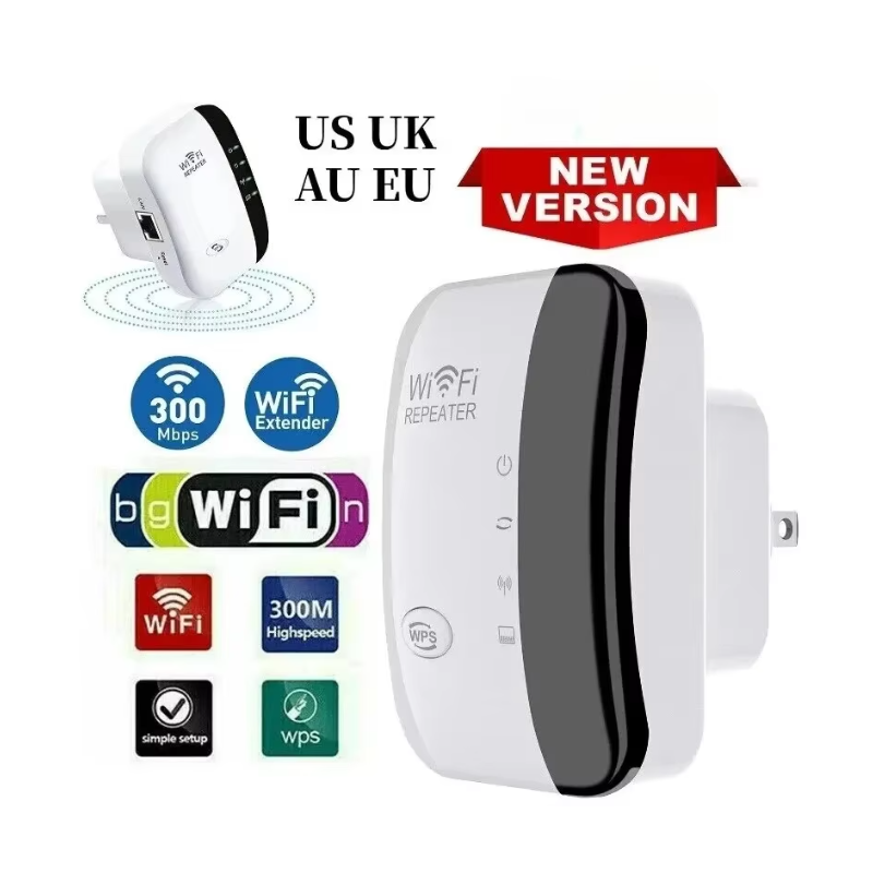 Wireless Signal Booster Wifi Extender Small Steamed Bun Network Repeater Ap Broadband Home Router Signal Amplification Extension