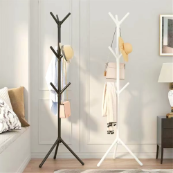 Clothes and Hats Rack Floor To Floor Bedroom Coat Hook Bedroom Vertical Tree Branch Shape Holder Hat Scarf Handbag Storage Hange