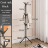 Clothes and Hats Rack Floor To Floor Bedroom Coat Hook Bedroom Vertical Tree Branch Shape Holder Hat Scarf Handbag Storage Hange