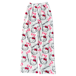 Hello Kitty Pajamas Pants Sanrio Anime Women's Pajama Pants Cartoon Couple Home Sleepwear Trousers Leisure Home Clothing
