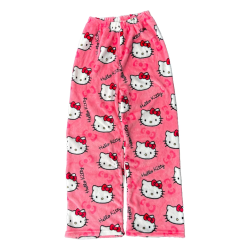 Hello Kitty Pajamas Pants Sanrio Anime Women's Pajama Pants Cartoon Couple Home Sleepwear Trousers Leisure Home Clothing