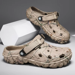 Summer Men's Sandals New Home Garden Shoes Comfortable and Lightweight Men Slippers Non-Slip Soft Bottom Flip Flop Sandals