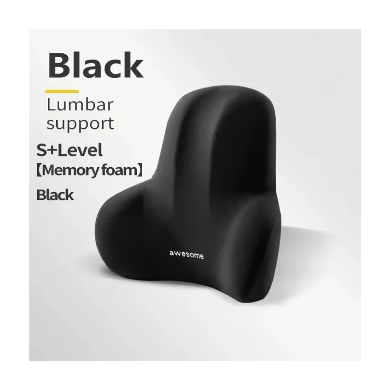 Memory Foam Lumbar Back Cushion for Car Office Gaming Chairs and Postpartum Waist Support Multi Functional Pain Relief Pillow