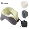 Travel Neck Pillow Memory Foam U-shaped Pillow Snail Style Travel Neck Support Portable Adjustable Soft Noon Break Sleep Pillows