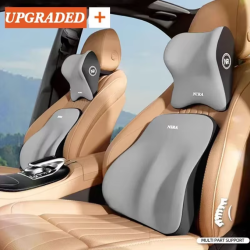 New Car Lumbar Support Pillow Memory FoamAuto Neck Pillow Waist Support Removable Washable Backrest Universal Vehicle Cushion