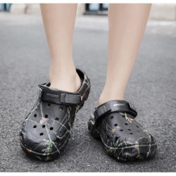Summer Men's Sandals New Home Garden Shoes Comfortable and Lightweight Men Slippers Non-Slip Soft Bottom Flip Flop Sandals