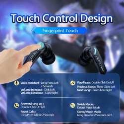 GM2 Pro Gaming Earphones Bluetooth 5.3 Sport Headset Dual Mode HD Call Noise Reduction Earbuds with Mic For iPhone