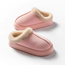 Fashion Women Fluffy Slippers for Autumn and Winter Indoor EVA Thick Sole Anti-Slip and Warm Unisex Slippers for Winter