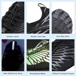 Aqua Shoes For Women Men Barefoot Water Shoes Anti-Slip Quick-Drying Outdoor Beach Upstream Wading Swimming Shoe Sneakers Unisex