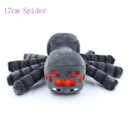17cm Gray MC Spider Plush Stuffed Toys Game MC Spider Plush Soft Animals Toy Doll for Children Kids Gifts