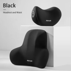 The New Memory Foam Car Neck Pillow Protects the Lumbar Back, Supports the Breathable Headrest, Relieves Pressure, and Provides