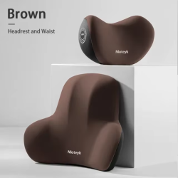 The New Memory Foam Car Neck Pillow Protects the Lumbar Back, Supports the Breathable Headrest, Relieves Pressure, and Provides
