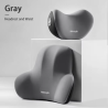 The New Memory Foam Car Neck Pillow Protects the Lumbar Back, Supports the Breathable Headrest, Relieves Pressure, and Provides