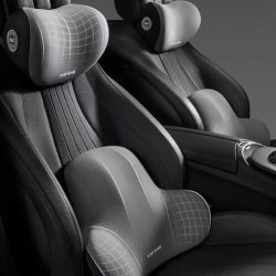 The New Memory Foam Car Neck Pillow Protects the Lumbar Back, Supports the Breathable Headrest, Relieves Pressure, and Provides