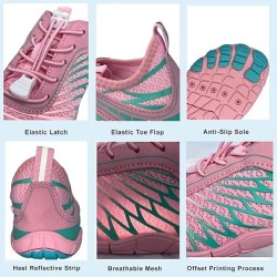 Aqua Shoes For Women Men Barefoot Water Shoes Anti-Slip Quick-Drying Outdoor Beach Upstream Wading Swimming Shoe Sneakers Unisex