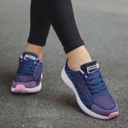 Women Casual Shoes Fashion Breathable Walking Mesh Flat Shoes Sneakers Women 2021 Gym Vulcanized Shoes White Female Footwear