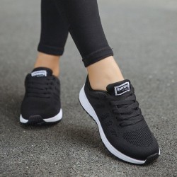 Women Casual Shoes Fashion Breathable Walking Mesh Flat Shoes Sneakers Women 2021 Gym Vulcanized Shoes White Female Footwear