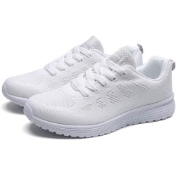 Women Casual Shoes Fashion Breathable Walking Mesh Flat Shoes Sneakers Women 2021 Gym Vulcanized Shoes White Female Footwear